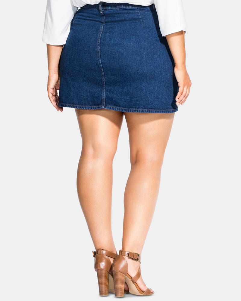 Plus size denim skirt quotes online